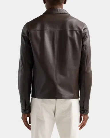 Kiton Leather Zip-Front Jacket | Thumbnail 3 Kiton Leather Zip-Front Jacket | Thumbnail 3