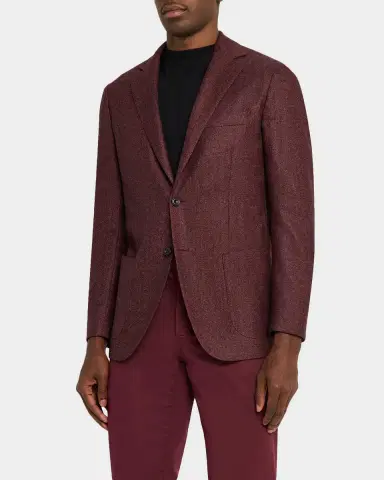 Kiton Melange Herringbone Wool Sport Coat | Thumbnail 4 Kiton Melange Herringbone Wool Sport Coat | Thumbnail 4