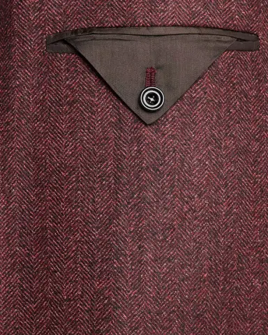 Kiton Melange Herringbone Wool Sport Coat | Thumbnail 6 Kiton Melange Herringbone Wool Sport Coat | Thumbnail 6