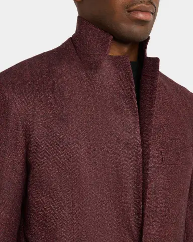 Kiton Melange Herringbone Wool Sport Coat | Thumbnail 7 Kiton Melange Herringbone Wool Sport Coat | Thumbnail 7
