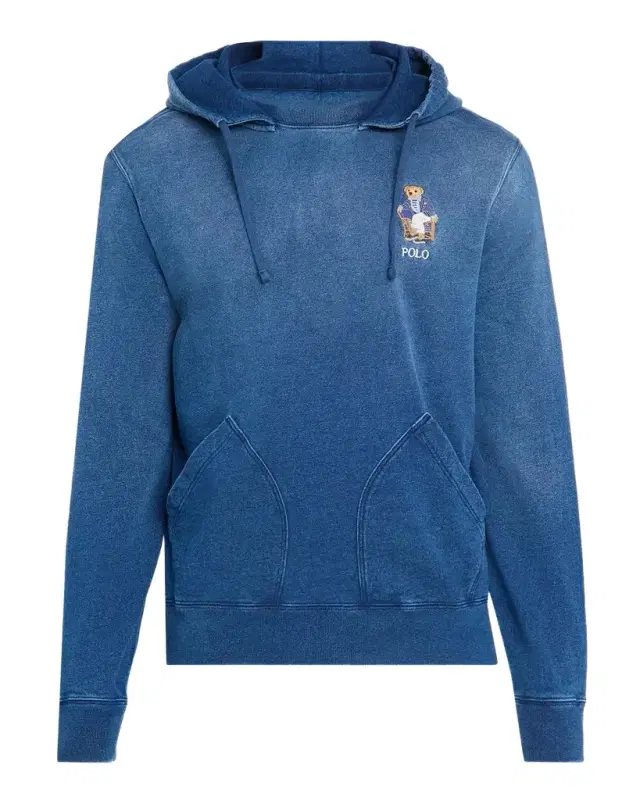 Polo Ralph Lauren Men's Polo Bear Indigo Terry Hoodie