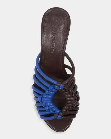 JW Anderson 70mm Plot Bicolor Woven Leather Sandals | Thumbnail 4 JW Anderson 70mm Plot Bicolor Woven Leather Sandals | Thumbnail 4
