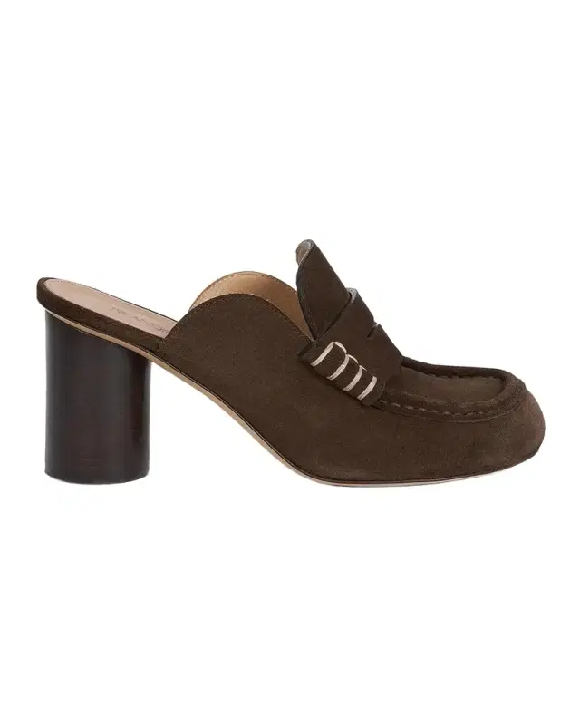 JW Anderson 75mm Suede Loafer Mules