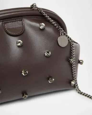 Stella McCartney Falabella Crystal-Studded Clutch | Thumbnail 4 Stella McCartney Falabella Crystal-Studded Clutch | Thumbnail 4