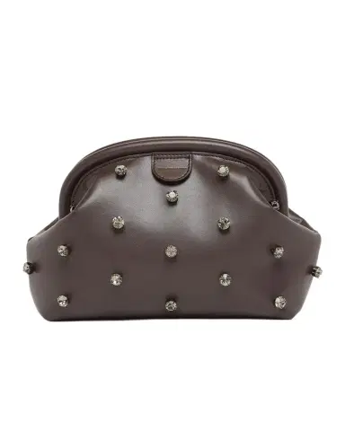 Stella McCartney Falabella Crystal-Studded Clutch | Thumbnail 1 Stella McCartney Falabella Crystal-Studded Clutch | Thumbnail 1