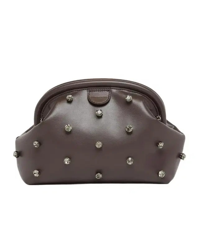 Stella McCartney Falabella Crystal-Studded Clutch