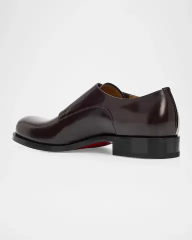 Christian Louboutin Men's Moustachou Double-Monk Strap Loafers | Thumbnail 4