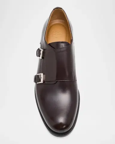 Christian Louboutin Men's Moustachou Double-Monk Strap Loafers | Thumbnail 6