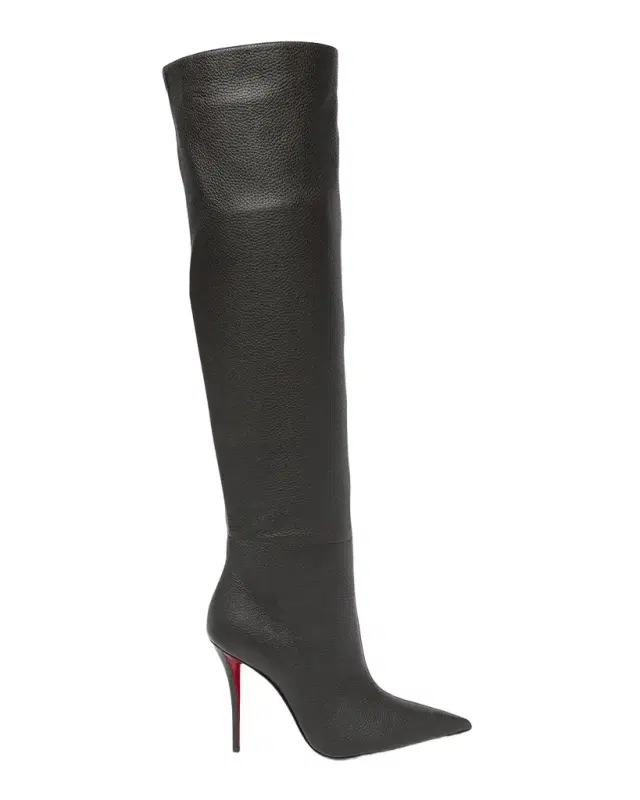 Christian Louboutin 100mm Zependris Leather Over-the-Knee Boots