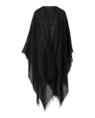Akris Metallic Wool-Cashmere Cape Scarf | Thumbnail 1