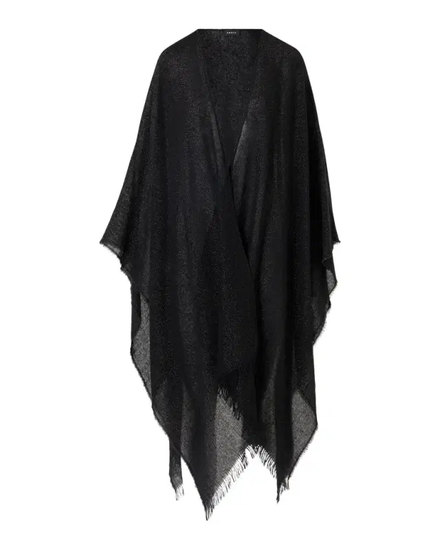 Metallic Wool-Cashmere Cape Scarf Metallic Wool-Cashmere Cape Scarf