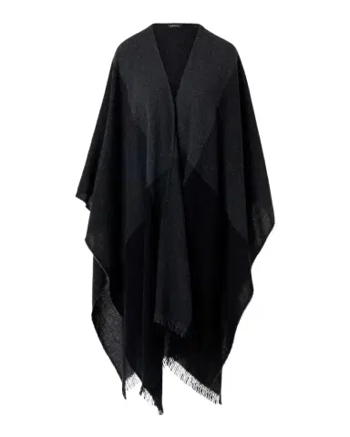 Akris Check Wool-Cashmere Cape Scarf | Thumbnail 1 Akris Check Wool-Cashmere Cape Scarf | Thumbnail 1