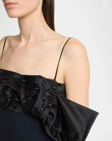Givenchy Sleeveless Embellished Bow Sliced Maxi Dress | Thumbnail 5 Givenchy Sleeveless Embellished Bow Sliced Maxi Dress | Thumbnail 5