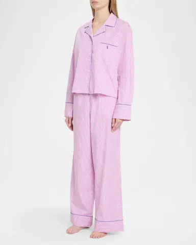 Polo Ralph Lauren Striped Poplin Long-Sleeve Pajama Set | Thumbnail 4 Polo Ralph Lauren Striped Poplin Long-Sleeve Pajama Set | Thumbnail 4