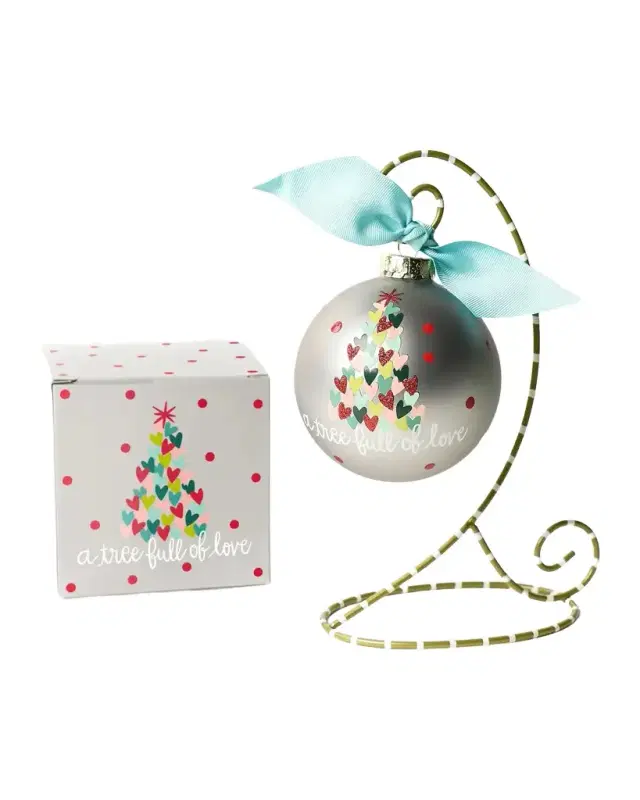 Coton Colors Tree of Love Christmas Ornament with Stand