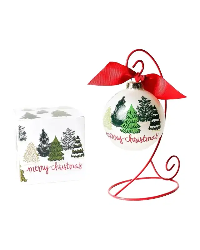 Coton Colors Friendly Firs Christmas Ornament with Stand