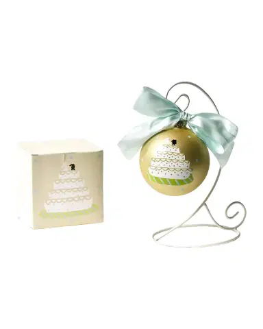 Coton Colors Wedding Cake Christmas Ornament with Stand | Thumbnail 2 Coton Colors Wedding Cake Christmas Ornament with Stand | Thumbnail 2