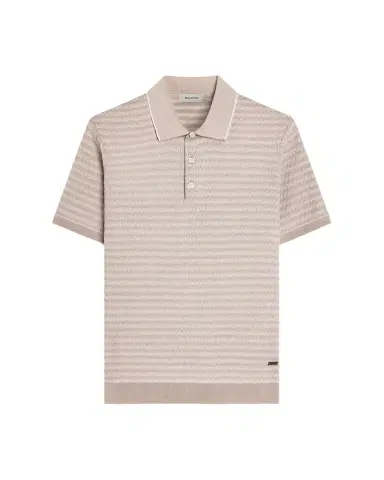 Bugatchi Men's Textured Cotton Polo Shirt | Thumbnail 1