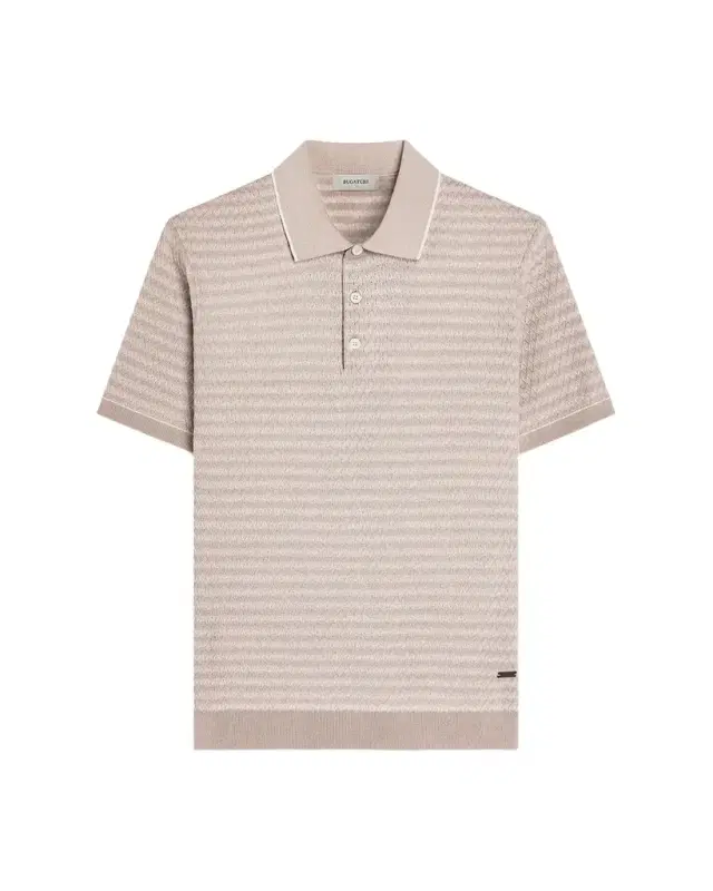 Bugatchi Men's Textured Cotton Polo Shirt