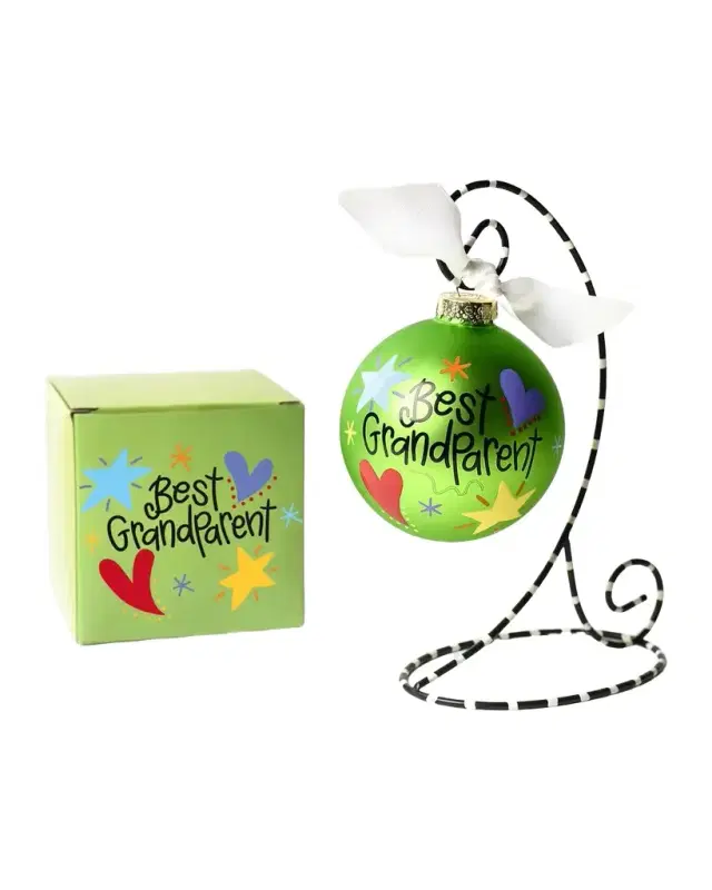 Coton Colors Best Grandparent Christmas Ornament with Stand