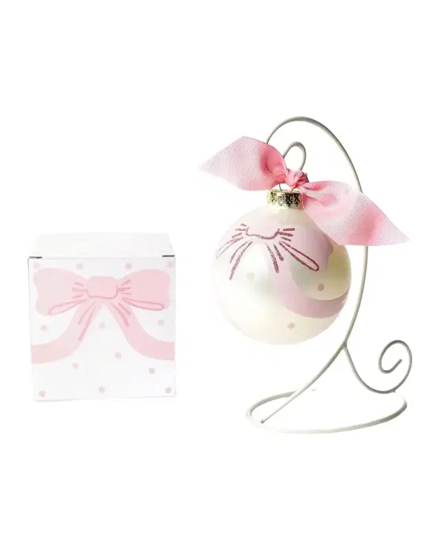 Coton Colors Little Love Pink Christmas Ornament with Stand