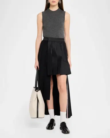 Thom Browne RWB Wool Rib-Knit Shell Top | Thumbnail 2 Thom Browne RWB Wool Rib-Knit Shell Top | Thumbnail 2
