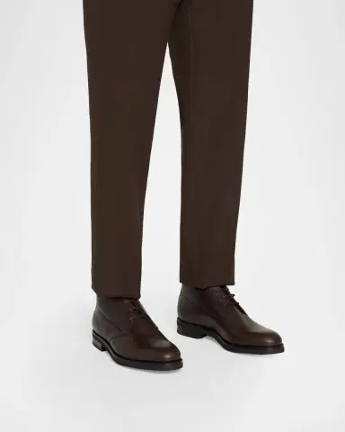 Ferragamo Men's Settimot Leather Desert Boots | Thumbnail 2 Ferragamo Men's Settimot Leather Desert Boots | Thumbnail 2