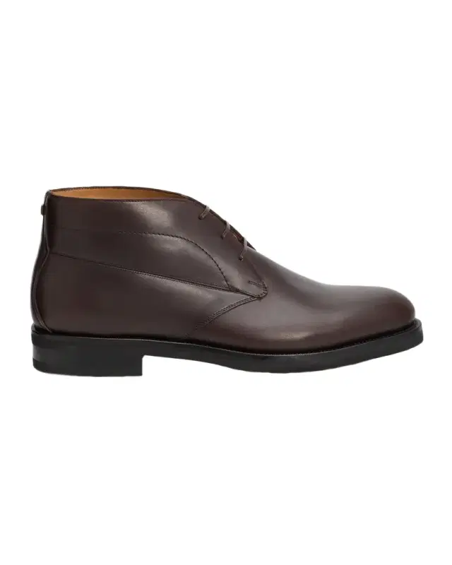 Ferragamo Men's Settimot Leather Desert Boots