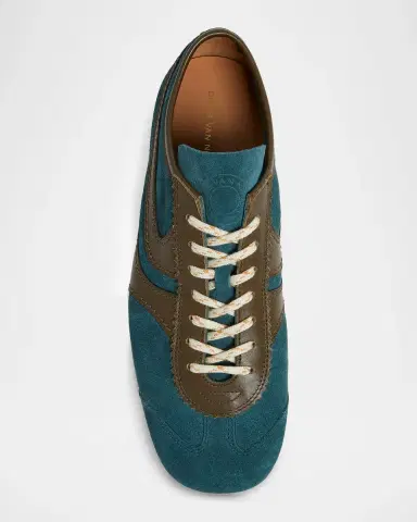 Dries Van Noten Mixed Leather Retro Runner Sneakers | Thumbnail 4