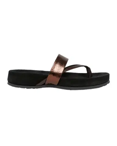 Dries Van Noten Mosaicon Metallic Leather Flat Thong Sandals | Thumbnail 1