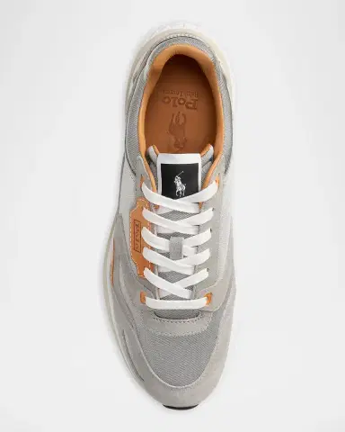 Polo Ralph Lauren Men's Modern Trainer 200 Suede-Paneled Sneakers | Thumbnail 4