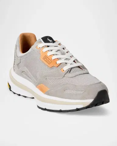 Polo Ralph Lauren Men's Modern Trainer 200 Suede-Paneled Sneakers | Thumbnail 5