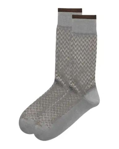 Marcoliani Men's Herringbone Crew Socks | Thumbnail 1 Marcoliani Men's Herringbone Crew Socks | Thumbnail 1