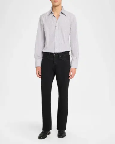 TOM FORD Boutique Men's Cotton Stripe Classic-Fit Dress Shirt | Thumbnail 2