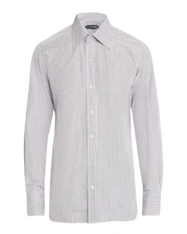 TOM FORD Boutique Men's Cotton Stripe Classic-Fit Dress Shirt | Thumbnail 1