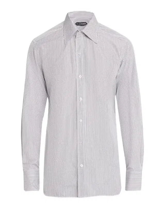 TOM FORD Boutique Men's Cotton Stripe Classic-Fit Dress Shirt