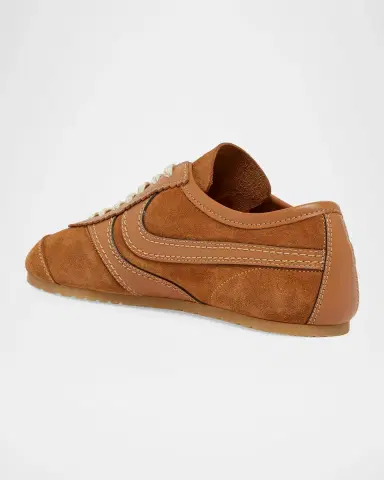 Dries Van Noten Mixed Leather Retro Runner Sneakers | Thumbnail 2