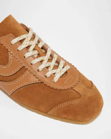 Dries Van Noten Mixed Leather Retro Runner Sneakers | Thumbnail 3