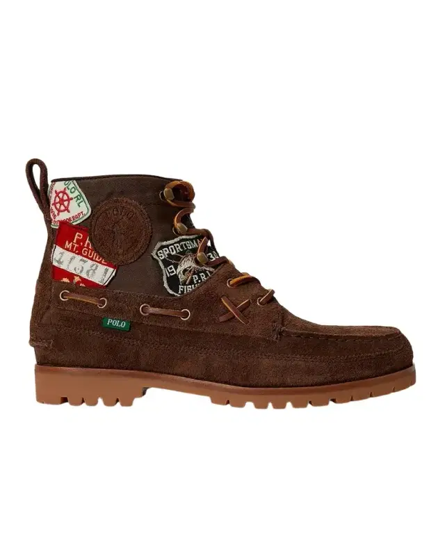 Polo Ralph Lauren Men's Ranger Mid Suede and Twill Boots