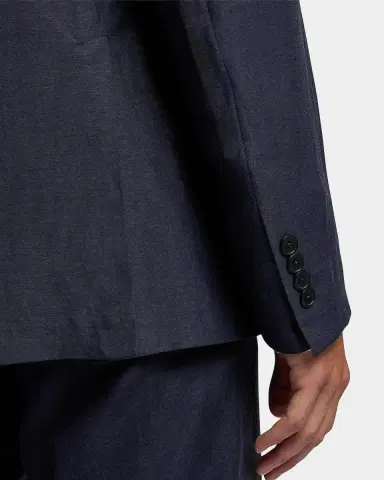 Ralph Lauren Purple Label Men's Hadley Hand-Tailored Silk-Linen Jacket | Thumbnail 7
