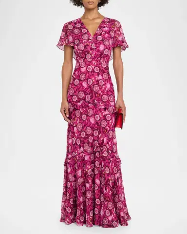 Saloni Sarita Floral Maxi Dress | Thumbnail 2
