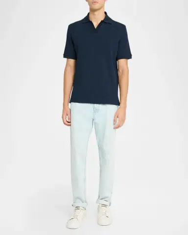 Eton Men's Waffle Open-Collar Polo Shirt | Thumbnail 2 Eton Men's Waffle Open-Collar Polo Shirt | Thumbnail 2