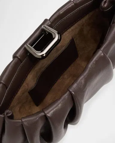 Brunello Cucinelli Pleated Leather Clutch Bag | Thumbnail 6 Brunello Cucinelli Pleated Leather Clutch Bag | Thumbnail 6
