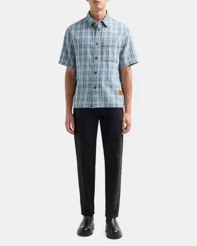 Burberry Men's Garret Check Short-Sleeve Shirt | Thumbnail 2 Burberry Men's Garret Check Short-Sleeve Shirt | Thumbnail 2