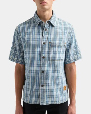 Burberry Men's Garret Check Short-Sleeve Shirt | Thumbnail 4 Burberry Men's Garret Check Short-Sleeve Shirt | Thumbnail 4