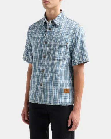 Burberry Men's Garret Check Short-Sleeve Shirt | Thumbnail 5 Burberry Men's Garret Check Short-Sleeve Shirt | Thumbnail 5