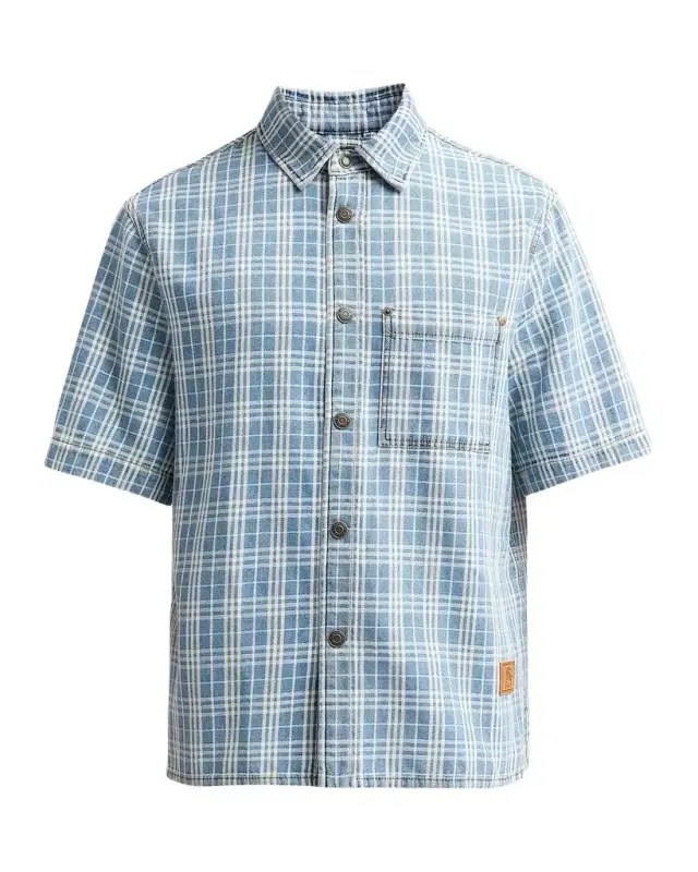 Burberry Men's Garret Check Short-Sleeve Shirt