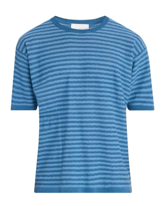 The Elder Statesman Men's Stripe Boxy-Fit Crewneck T-Shirt