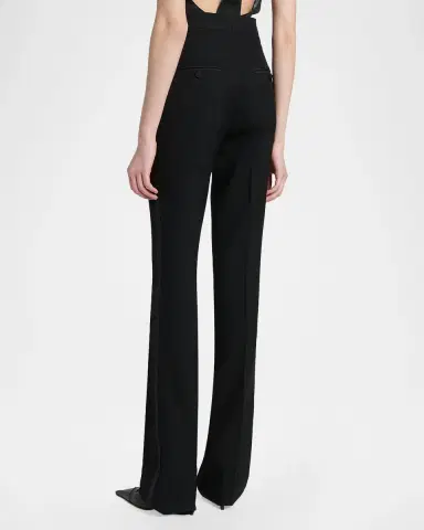 Tom Ford Sharp Grain De Poudre Straight-Leg Trousers | Thumbnail 3