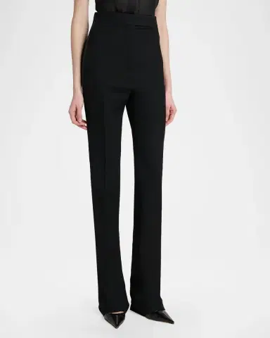 Tom Ford Sharp Grain De Poudre Straight-Leg Trousers | Thumbnail 4